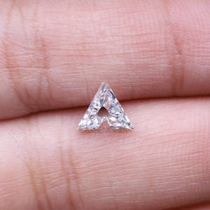 1,0 CT, 6,2 X 7,3 MM / Diamante cultivado en laboratorio / Diamante en forma A / Diamante de corte único / Diamante CVD / Diamante de laboratorio para anillo de compromiso / OM8044