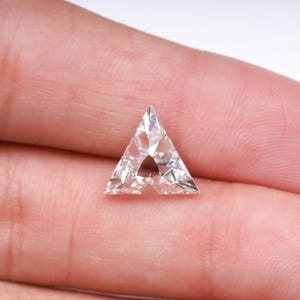 3,74 CT, 11,1 X 10,1 MM / Diamante cultivado en laboratorio / Diamante en forma A / Diamante de corte único / Diamante CVD / Diamante de laboratorio para anillo de compromiso / OM2911