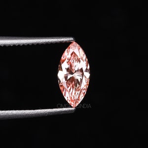 1,50 CT / Diamante rosa / Diamante marchesa / Diamante coltivato in laboratorio / Diamante sciolto fantasia per coppie di orecchini, Anello anniversario, Regalo fede nuziale
