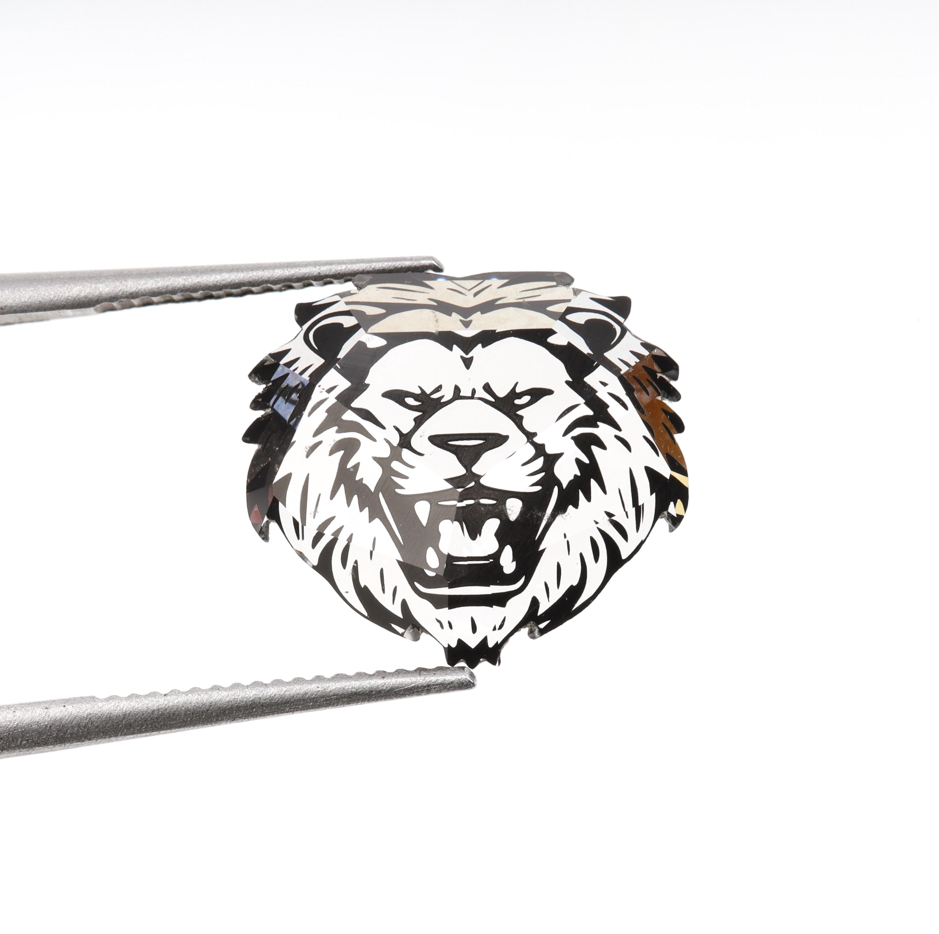 2.33 CT, 9.8 X 10.8 MM | Lion Face Diamond | Lion Shape Diamond