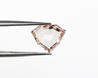 1.15 CT, 9.2 X 7.5 MM | Champagne Diamond | Shield Diamond | Lab Grown Diamond | Fancy Color Diamond For Pendant & Engagement Ring | OH0235