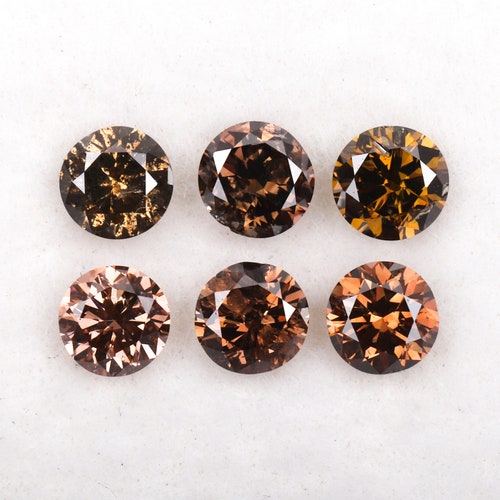 0.61 CT, 2.9 MM (Diameter), shops Natural Fancy Color Diamonds, Round Brilliant Cut Diamonds, Handmade Jewelry Making Diamond [6 PCS] | OM4967