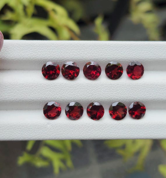 Natural Red Garnet Natural Garnet Stones Loose Garnet