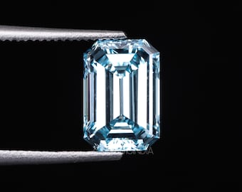 大粒エメラルドカット5.0ct ラボダイヤモンド 5.0カラットのエメラルドカットのラボグロウンダイヤモンド