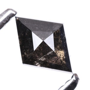 0.41 CT, 5.9 X 4.2 MM | Salt And Pepper Kite Cut Diamond | Natural Loose Earth Mined Diamond For Engagement Ring & Wedding Ring | OM5770