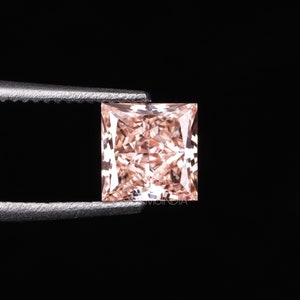 1,50 ct | rosa Diamant | Prinzessin Diamant | Labor gewachsener Diamant | Fancy lose Diamanten für Ohrring-Paare, Jubiläumsring, Ehering Geschenk