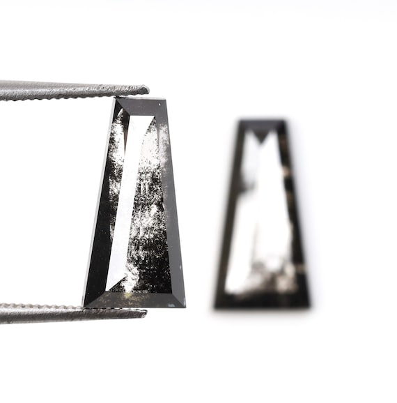 CT, X X MM Salt and Pepper Diamond Lab Grown