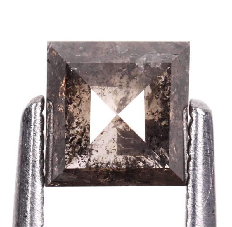 Engagement Ring Jewelry Diamond Best Price Diamond 4.9 X 4.9 MM Salt And Paper Square Shape Minimal Faceted Diamond 0.79 CT OM4328