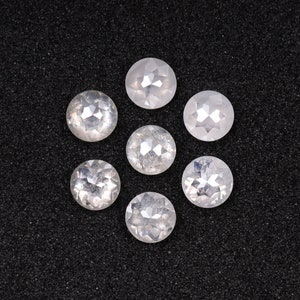 1.10 CT, 3.1 MM | Natural White Diamond | Round Rose Cut Diamond | Natural Loose Diamond For Earring Pair & Wedding Ring [7 PCS] | OM5663