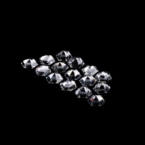 5,0 mm / Diamante de corte hexagonal / Diamante de laboratorio / Diamante cultivado en laboratorio / Diamante creado en laboratorio / Diamante de corte antiguo / Diamante de corte único para aretes imagen 9