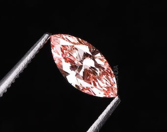 1.25 CT | Pink Diamond | Marquise Diamond | Lab Grown Diamond | Fancy Loose Diamond For Earring Pairs, Anniversary Ring, Wedding Ring Gift