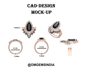 Make Your Own Style Minimalist Jewelry Design Digitally - Jewelry (CAD Design) MOCK-UP = 3D Jewelry Design Model Of Your Own Jewelry Piece