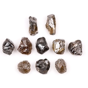 Natural Rough Diamond | Brown Diamond | Raw Diamond | Uncut Diamond | Rustic Diamond | Specimen Diamond | Loose Diamond [10 PCS] | OM3213
