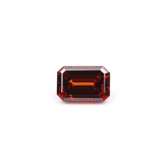 0.73 CT | Red Diamond | Emerald Cut Diamond | Lab Grown Diamond
