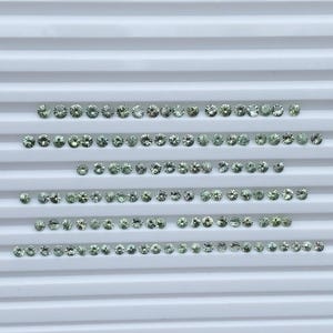 Natural Sapphire | Green Sapphire | Round Brilliant Cut Sapphire | Round Sapphire | Melee Sapphire | Loose Sapphire - Wedding Ring | OMG0094