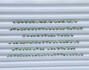 Natuurlijke saffier | Groene saffier | Ronde briljantgeslepen saffier | Ronde saffier | Mêlee saffier | Losse saffier - trouwring | OMG0094