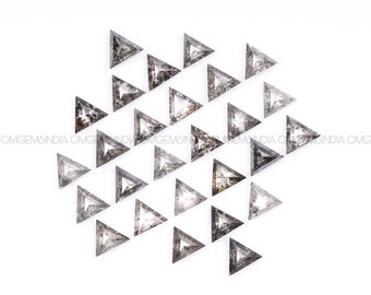 3.0 MM | Salt And Pepper Diamond | Triangle Cut Diamond | Natural Loose Earth Mined Diamond For Wedding Ring & Engagement Ring