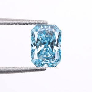 1.50 CT | Blue Diamond | Radiant Cut Diamond | Fancy Color Diamond | Loose Diamonds For Wedding Ring, Anniversary Ring, Pendant, Earring