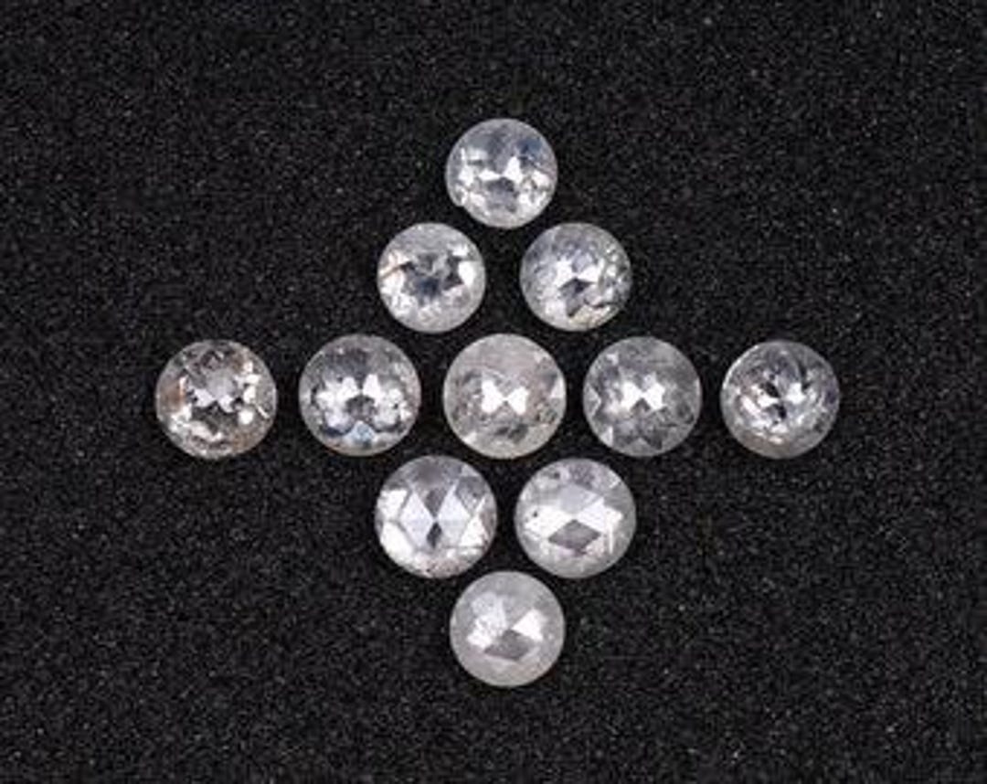 0.63 CT, 2.1 to 2.4 MM | Natural Milky White Diamond | Round Rose