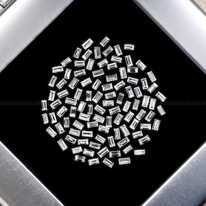 4.0 X 2.0 MM | Baguette Cut Diamond | Lab Grown Diamond | HPHT Diamond | White Diamond | Clear Diamond | Lab Diamond | Lab Created Diamond