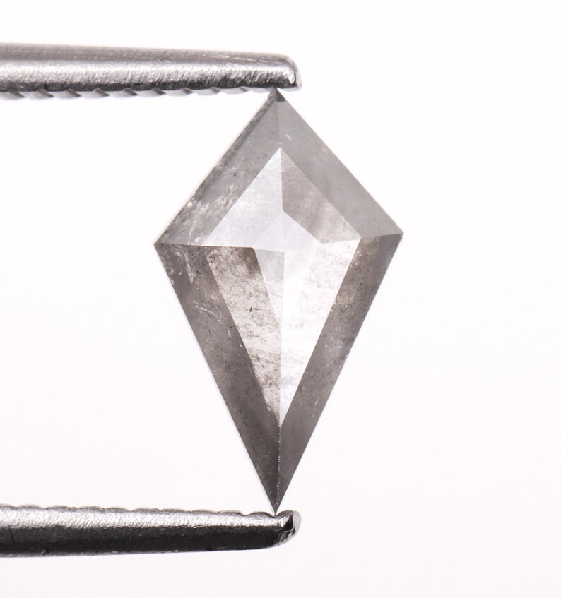 9.7 x 5.9 MM Natural Loose Diamond Kite cut Diamond Black color For Kite Shape Diamond Ring Gift Jewelry 0.57 CT