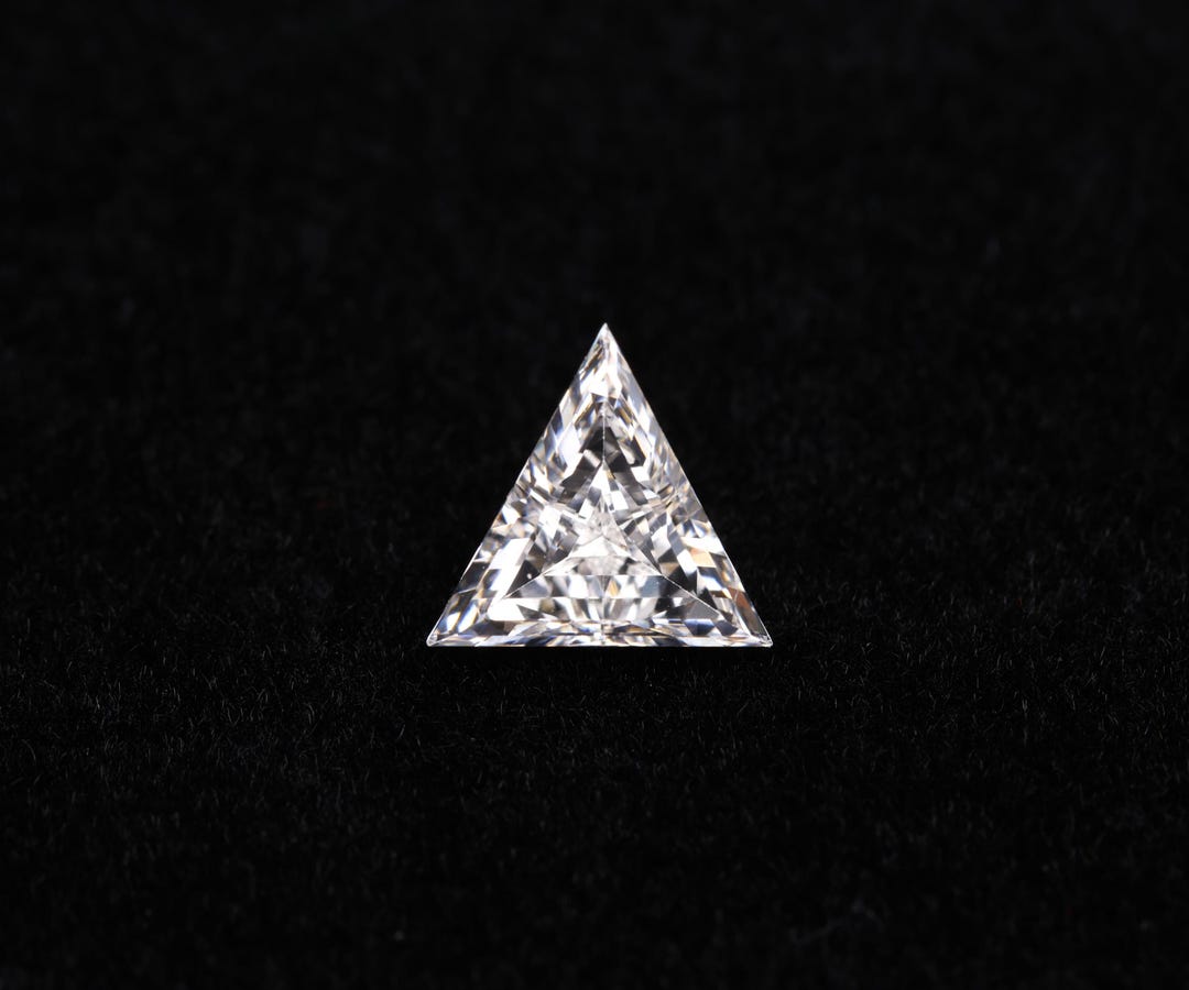 Triangle Lab Diamond 1.35 CT, 8.7 X 8.7 MM Lab Grown Diamond Triangle Cut Diamond Lab ...