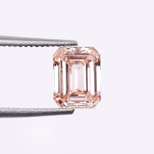 1.03 CT | Pink Diamond | Emerald Diamond | Lab Grown Diamond | Fancy Loose Diamond For Earring Pairs, Anniversary Ring, Wedding Ring Gift