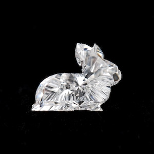 1.47 CT, 6.6 X 9.3 MM | Rabbit Shape Diamond | Lab Grown Diamond | Antique Cut Diamond | Unique Cut Diamond For Engagement Ring, Pendant