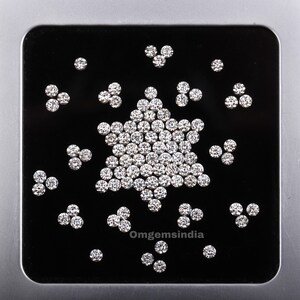 2.1 MM, VVS Clarity, E-F Color, Quality Round Brilliant Cut Diamond, Handmade Jewelry Making Diamond, Minimalist Diamond [1 PCS]