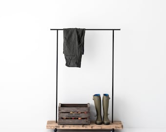 Recycled reclaimed wood clothes rack for the hallway or bedroom