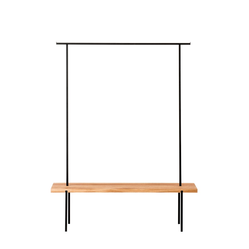 Large Oak Coat Rack With Integrated Bench and Hanging Options Etsy