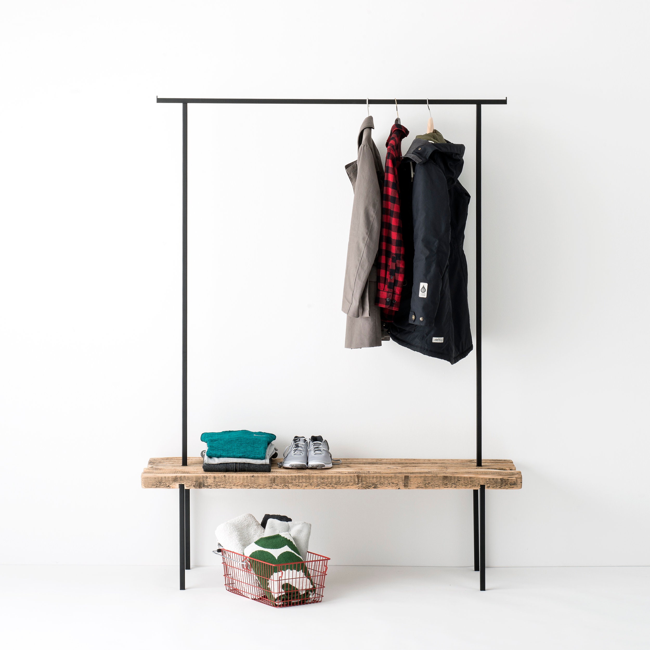 Reclaimed Wood Coat Rack for the Hallway, Entrance Hall or Bedroom - Etsy