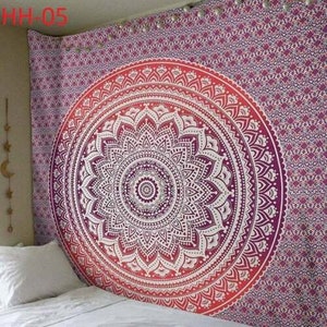 PINK Wall Hanging Tapestry Indian Wall Tapestry Bedspread Picnic Cotton Bed sheet Blanket Wall Art bed cover