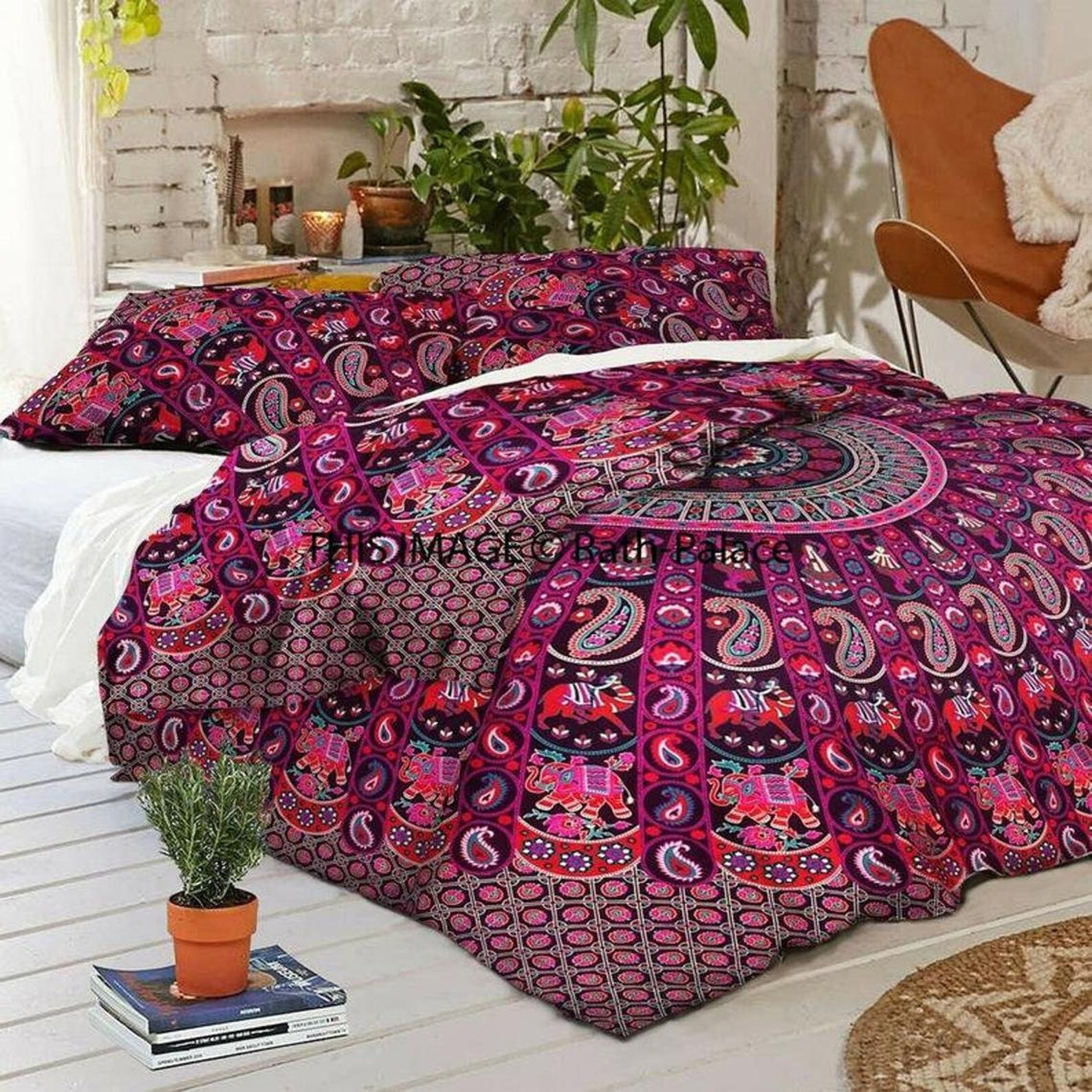 Mandala Duvet Cover Set Rajasthani Bedding Handmade Cotton Etsy