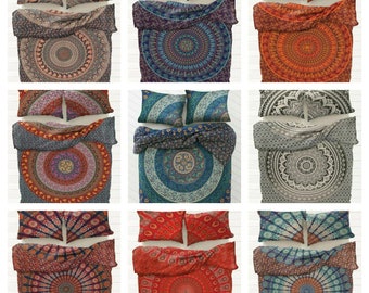 Alle Größe Baumwolle Bettbezug Mandala Einzigartige Baumwolle Bettwäsche Bett Abdeckung Boho Bettwäsche Donna Bezug Queen-Size Bettwäsche-Set