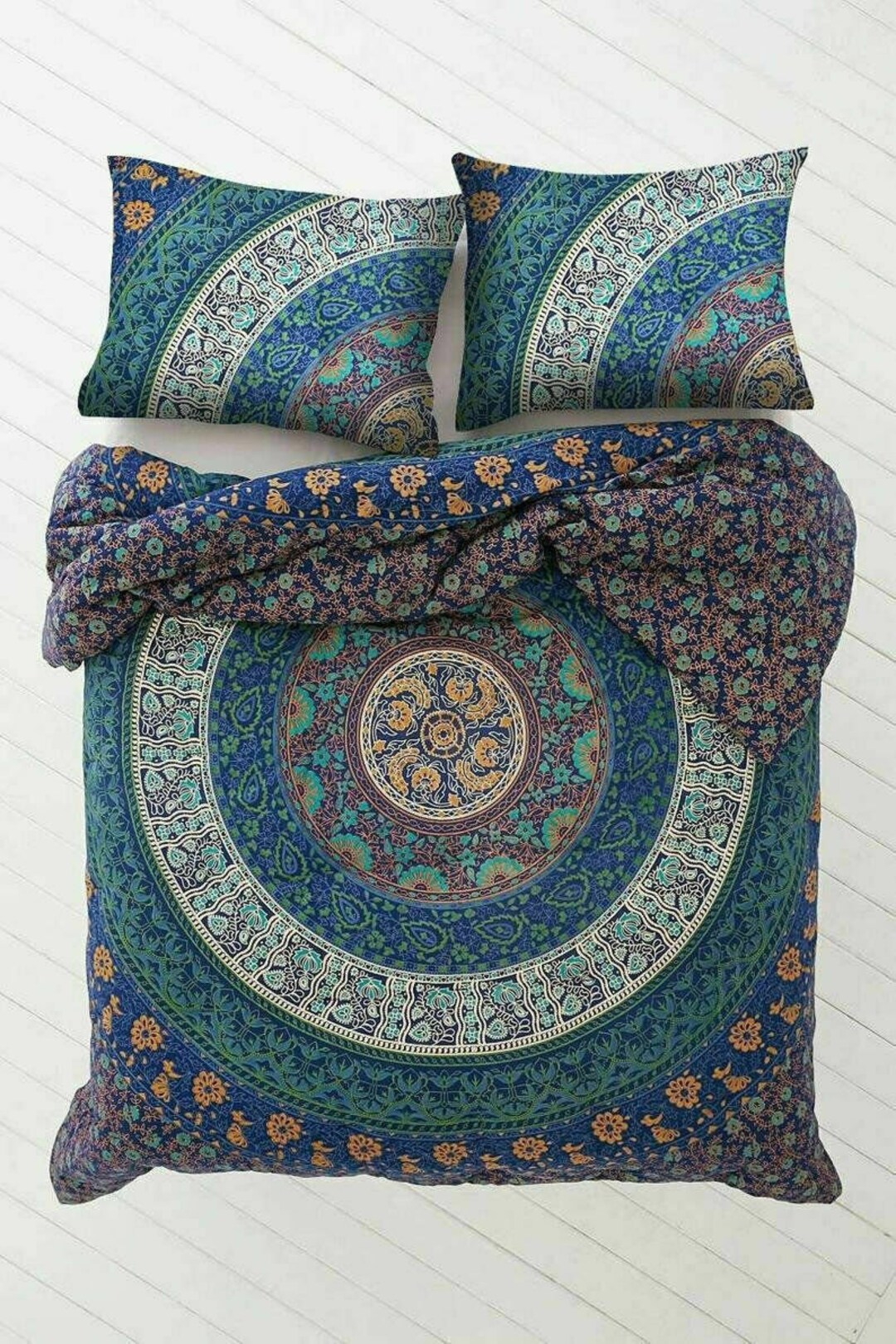 Mandala Duvet Cover Set Rajasthani Bedding Handmade Cotton Etsy
