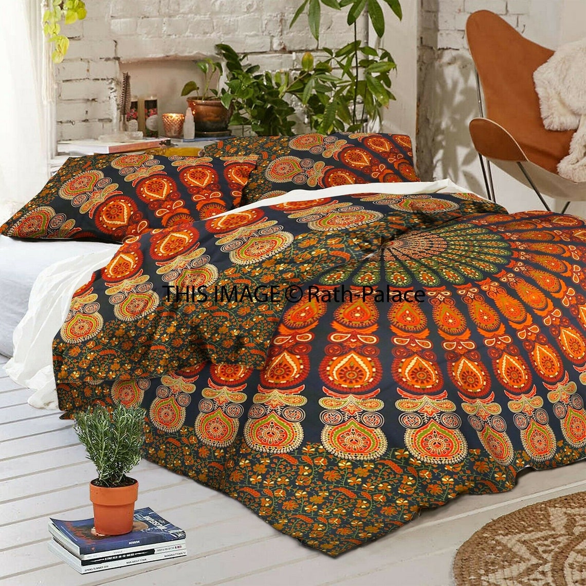Mandala Duvet Cover Doona Quilt Cover Cotton Bedding Bed Cover Etsy