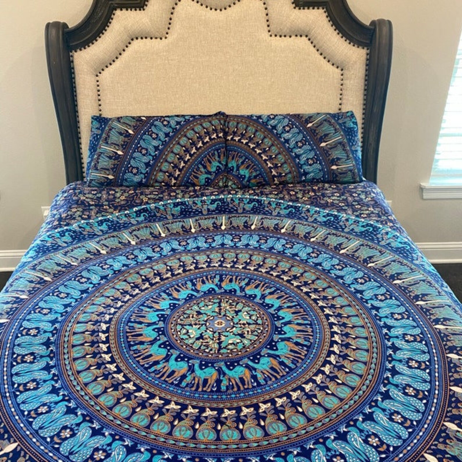 Mandala Duvet Cover Set Rajasthani Bedding Handmade Cotton Etsy
