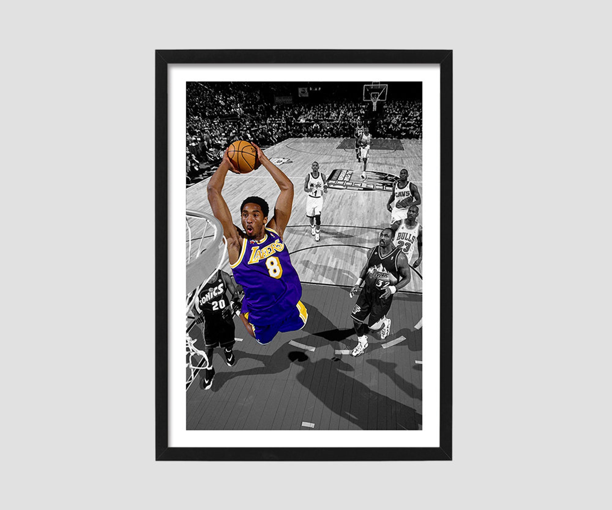 Discover Kobe Bryant 1998 All-Star Game Dunk Photo Poster
