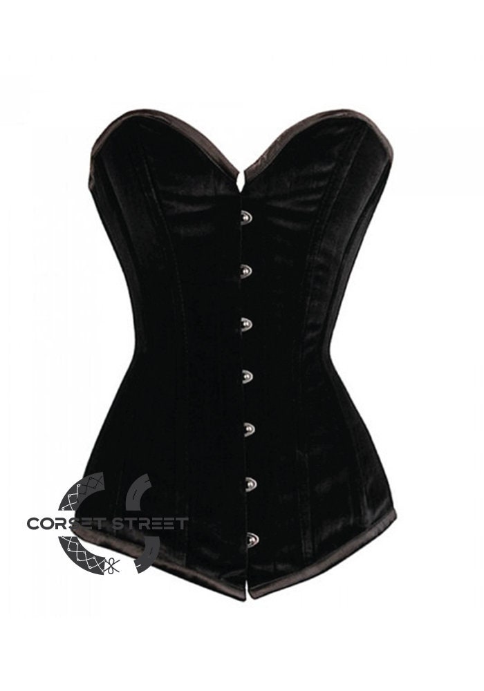 Black Velvet Corset - Imber Vintage