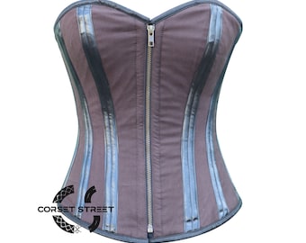 Shenae Instant Shape Steampunk Overbust Corset with Curved Hem main image 1