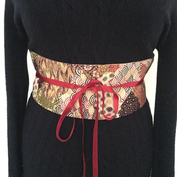 Ceinture japonaise obi- Tissu japonais, tissu patchwork