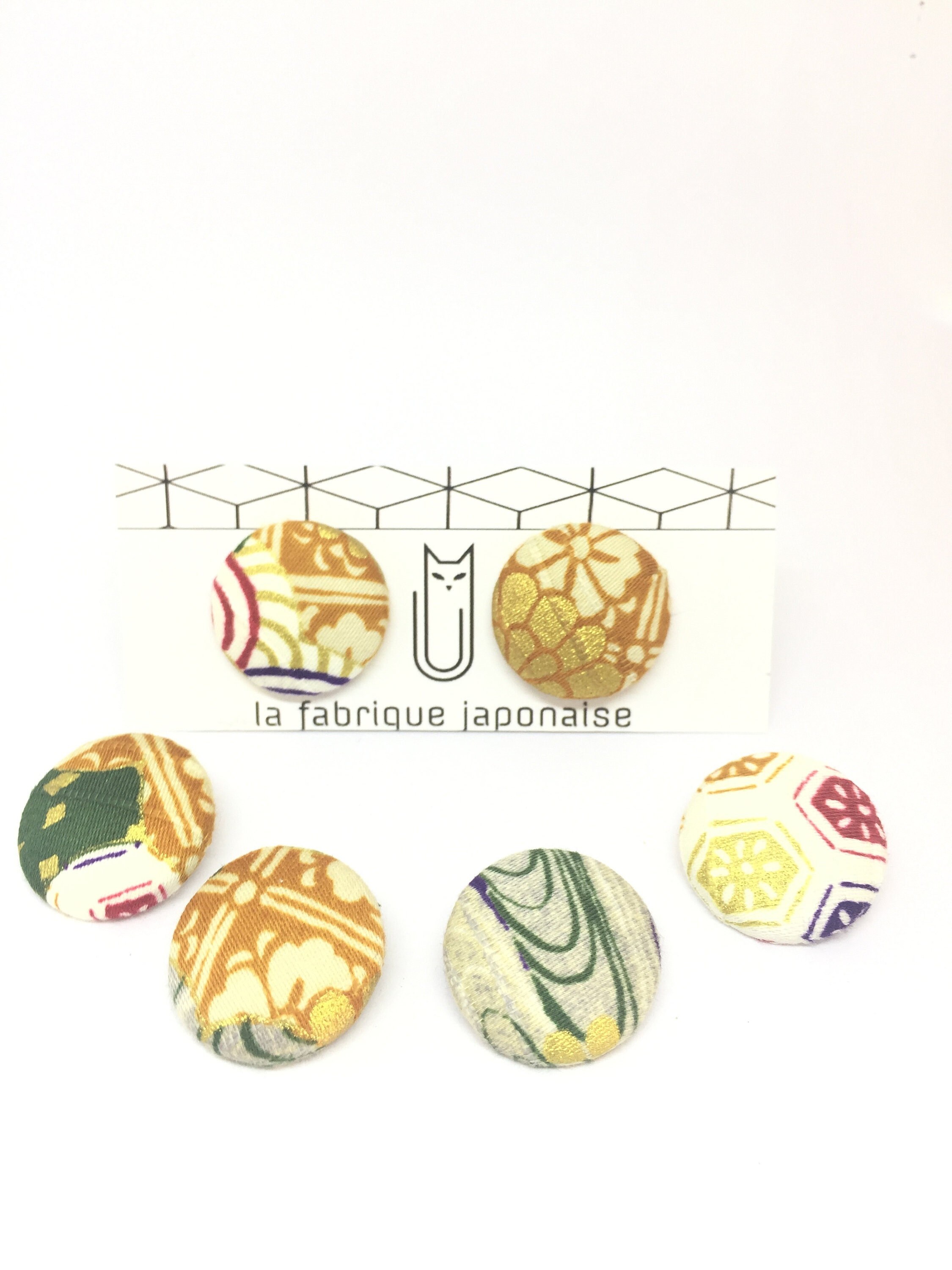 Japanese fabric buttons