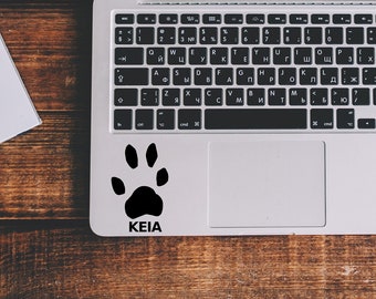 Custom Pet Memorial Decal - Paw Print Memory