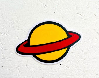 Chuck Finster Saturn Sticker - Rugrats 90's Cartoon