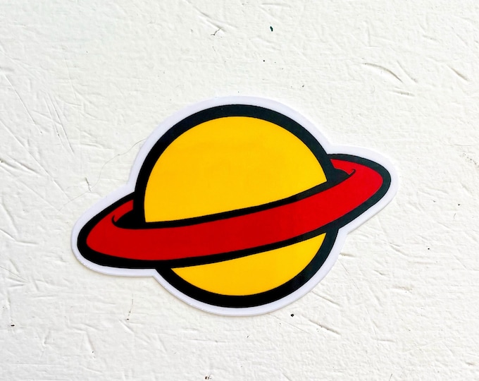 Chuck Finster Saturn Sticker - Rugrats 90's Cartoon