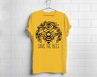 Save the Bees -  T-Shirt - Visco, Mom, Hippy, Boho