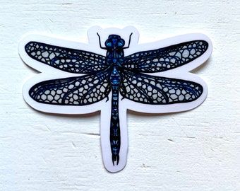 Dragonfly -  Watercolor Artwork Vinyl Sticker