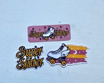 Magical Super Skater - Roller Skate Quads Sticker Pack