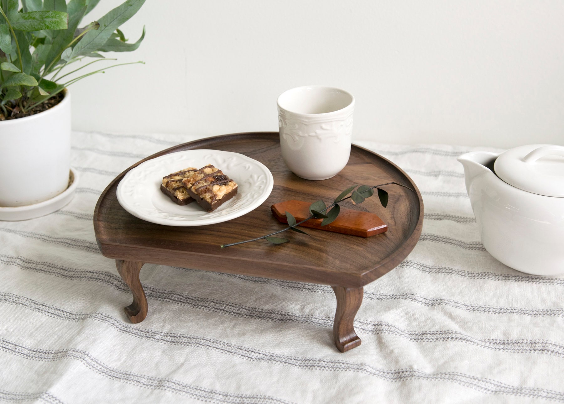 Walnut Mini Soban / Korean Antique Style Small Table / Etsy
